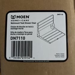 Shower Chair - Easy To Install - TEAK Wood MOEN!!