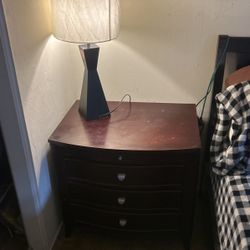Nightstand and lamp