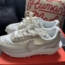 Sacai X LDwaffle White Nylon 