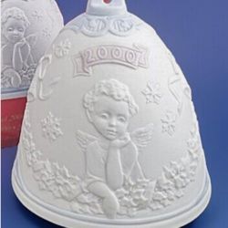 LLadro 2000 Christmas Bell Annual Ornament