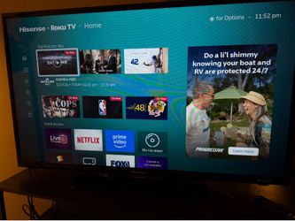 44 in Tv w  sub woofer and sound bar