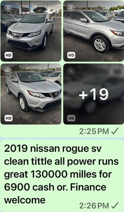 2019 Nissan rogué sv SPORT