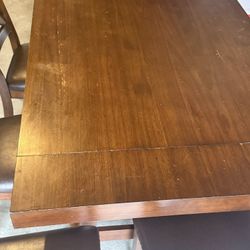 Wooden Table With 8 Chairs 