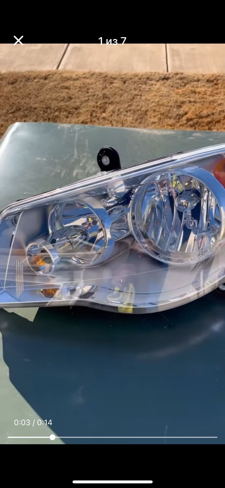 2008-2012 DODGE GRAND CARAVAN HEADLIGHT OEM DRIVER side