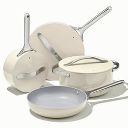$325 - Caraway Nonstick Ceramic Cookware Set (12 Piece) Pots, Pans, 3 Lids and Kitchen Storage - Non Toxic, PTFE & PFOA Free - Compatible with All