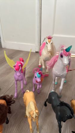 Barbies horses lot