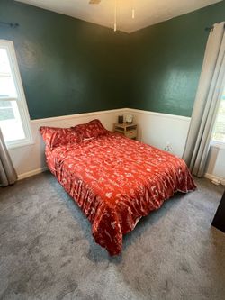 Full Size Bed Frame with Mattress