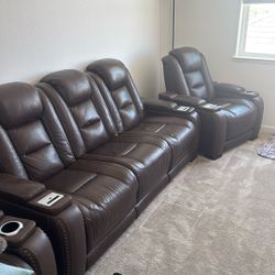 Reclining Couch And Chairs