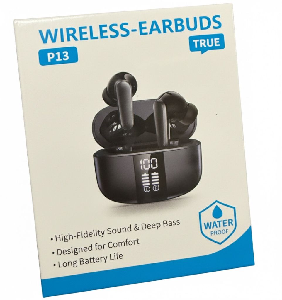 NEW P13 True Wireless Earbuds: Deep Bass, Waterproof, Long Battery Life!