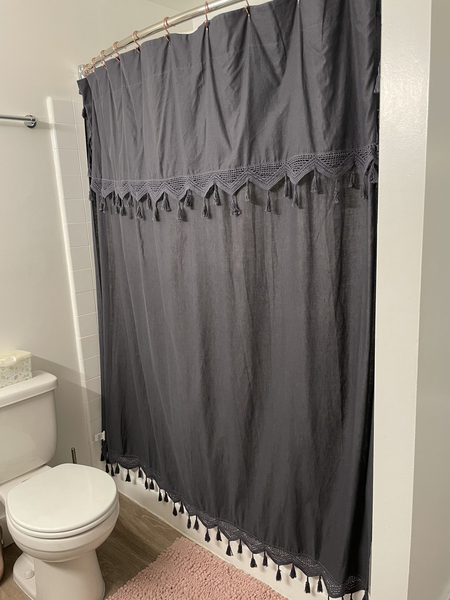 Anthropologie Tasseled Antioch Shower Curtain