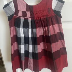 Girl Burberry Dress Size 18 Months 