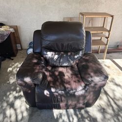 Leather Power Reclining Chair
