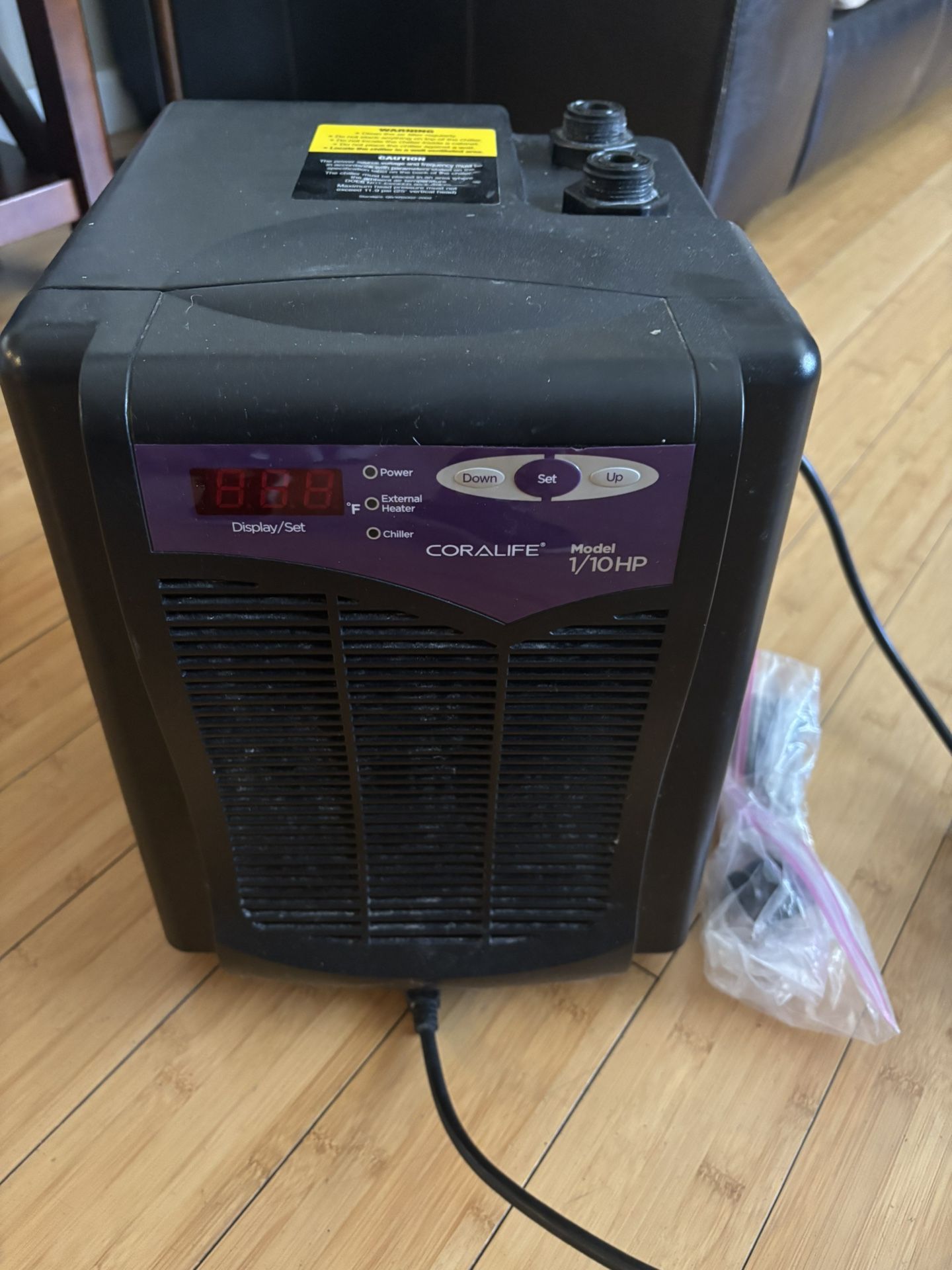 Coralife 1/10 HP Aquarium Water Chiller