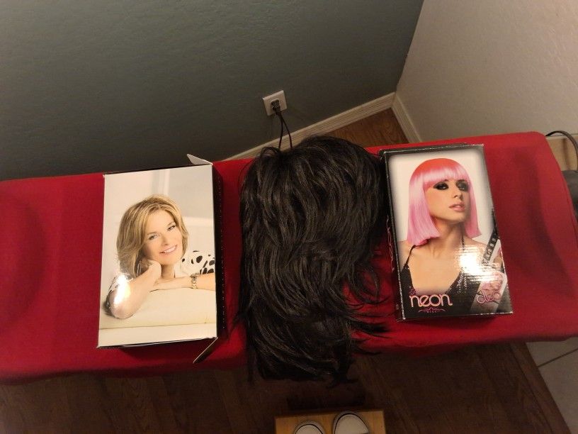 LOT OF 3 WIGS (Used On Mannequins Not Humans)