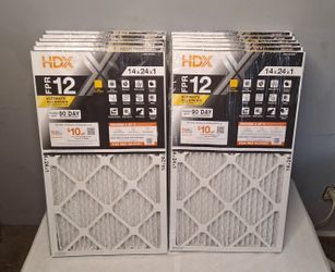 HDX 14 in x 24 in x 1 in Ultimate Allergen Pleated Air Filter FPR 12