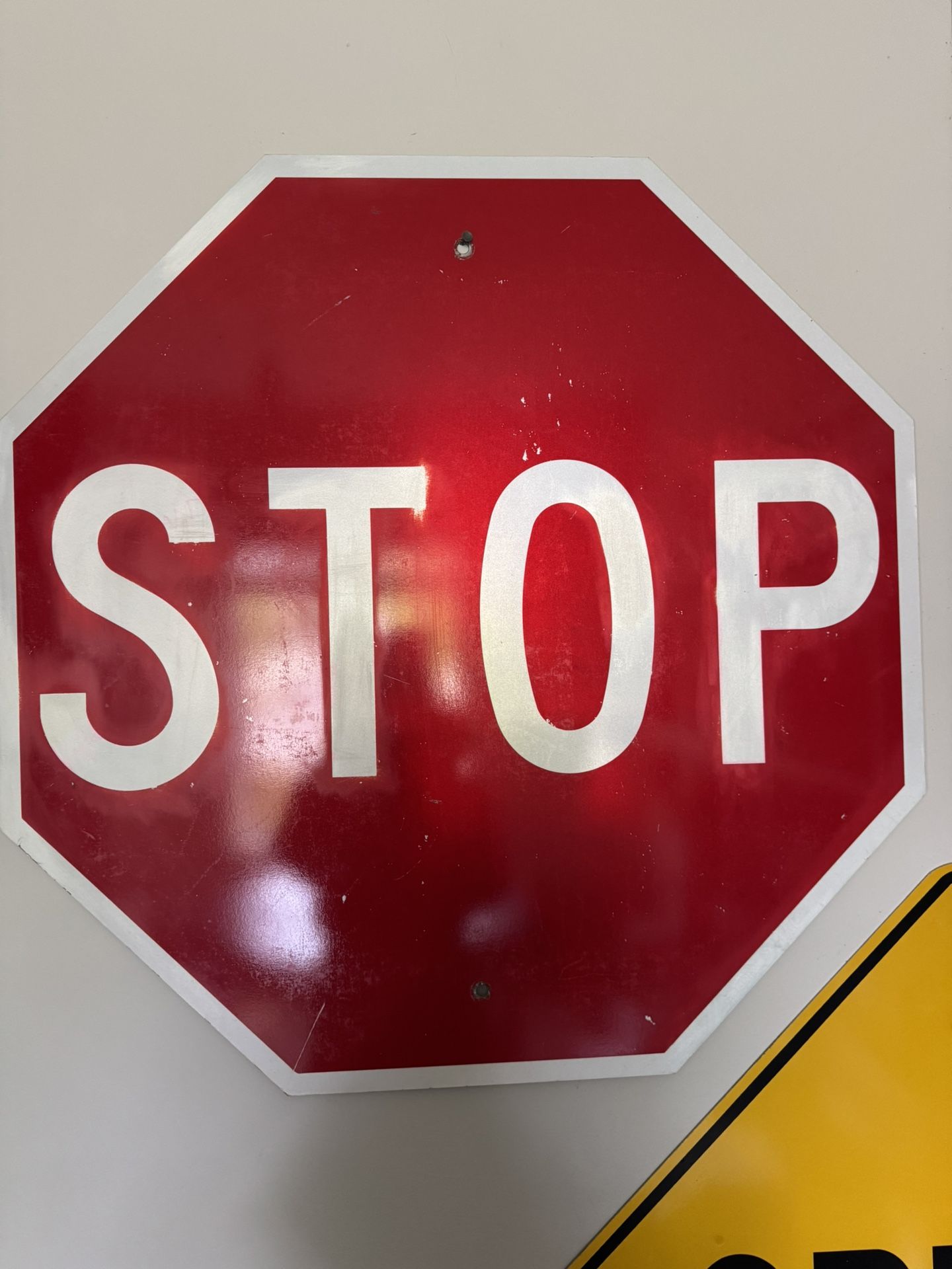 Vintage Metal Stop Sign.