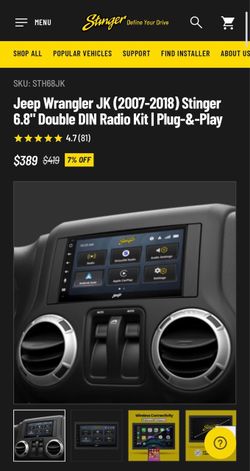 Stinger double din