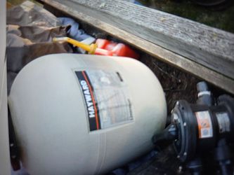 Lsrge sand pool filter