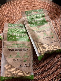 Organic Greengo Slim 6mm Filter Tips