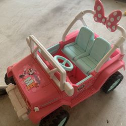 Jeep Wrangler Power Wheels (Minnie Mouse)