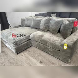 Corduroy Living Room Sectional Sofa