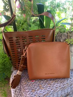 *NEW* Melie Bianco Mercer Patina Gloss Hobo Bag & Crossbody