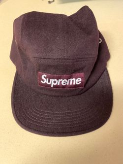 Supreme Bogo Burgundy Camp Cap