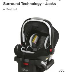 Graco SnugRide SnugLock 35 LX Infant Car Seat Featuring Safety Surround Technology - Jacks