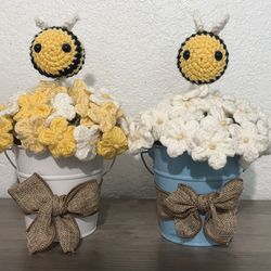 SALE! Crocheted Flower Bouquet