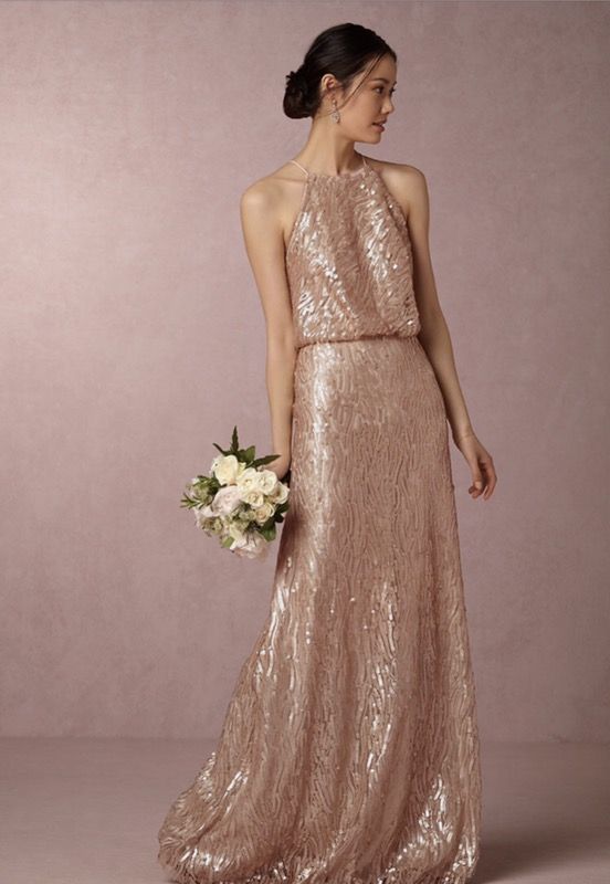 Brand new with tags rose gold dress