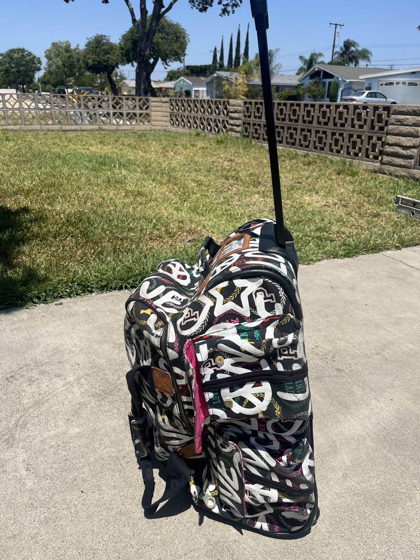 Victoria Secret PINK Luggage Rolling Duffle Bag