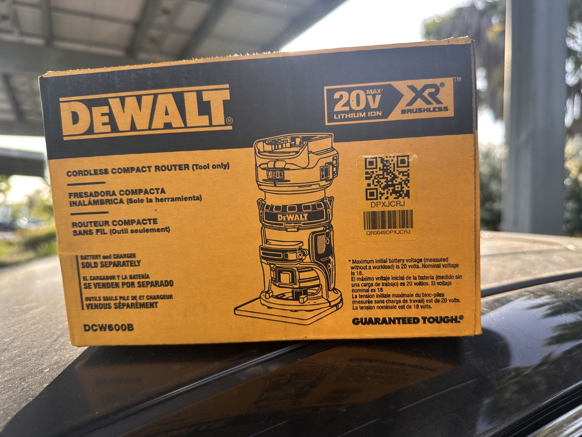 DEWALT XR 1/4-in Variable Speed Brushless Fixed Cordless Router