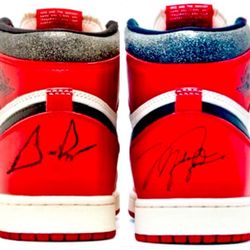 NOT 2000$ $(20,000 obo)Michael Jordan And Scottie Pippen Autographed OG Air Jordan’s ( Original And Authenticated)