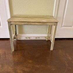 Distressed Green Small Table