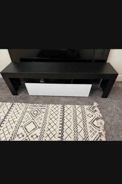 70” + TV stand with lighting