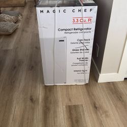 New Fridge 3.3 Cu Ft. White Magic Chef