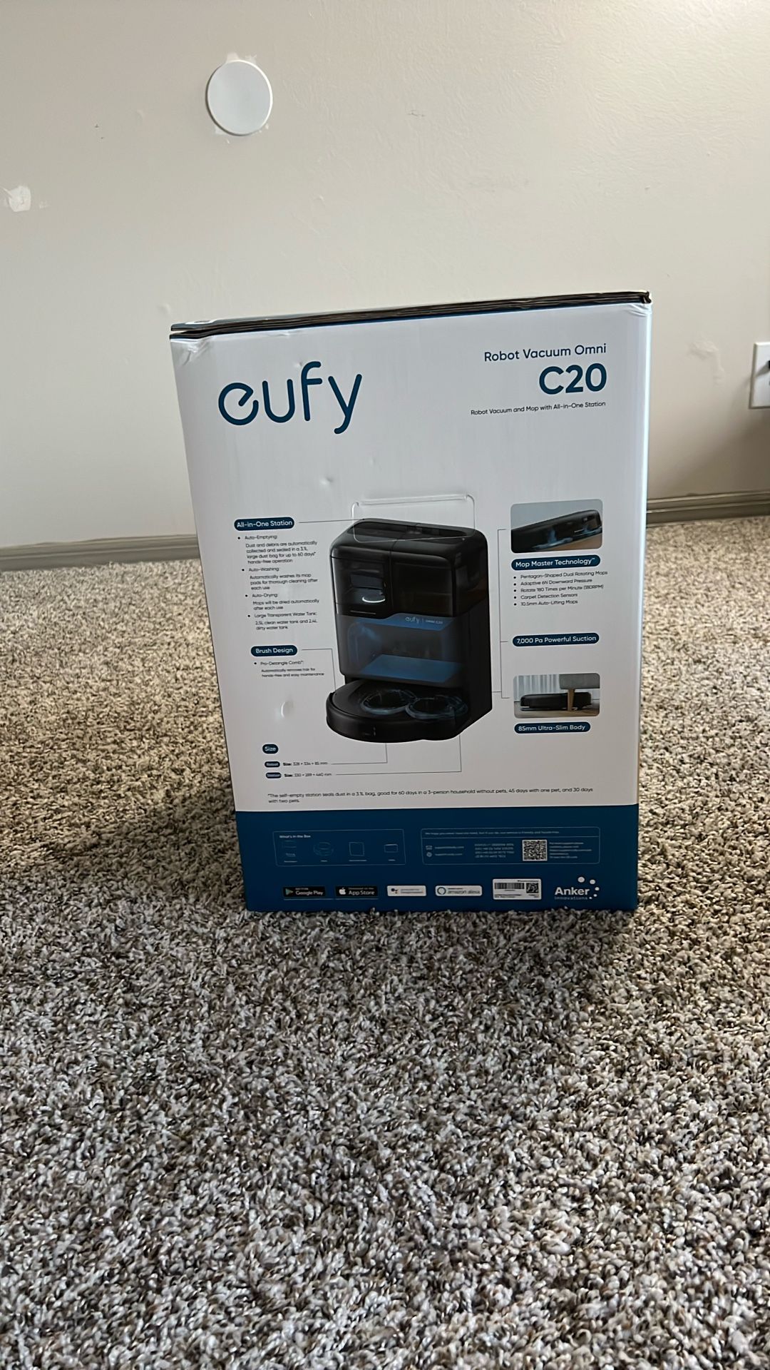 Eufy Robot Vacuum Omni C20 And Mop With All-in-one Station