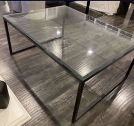 Large Glass Coffee Table (I Think From Pottery Barn) Needs Repainting $120 OBO