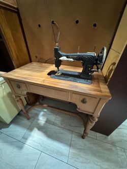 Antique sowing machine