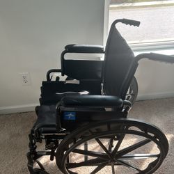 Foldable Wheelchair With Leg Rests