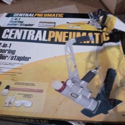 Central Pneumatic 2 And 1 Flooring Nailer/Stapler. New In Box