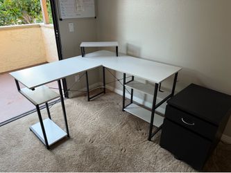 Desk + Chair + Drawer
