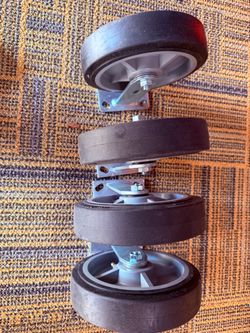 8” caster wheels