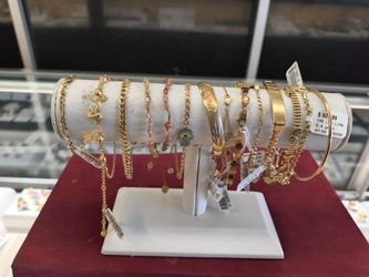 14k10k gold bracelet different prices and grams layaway available 10% Dwon if you interested please make sure you ask for Maribel thank you