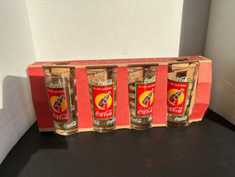 Vintage Coca Cola designed glasses