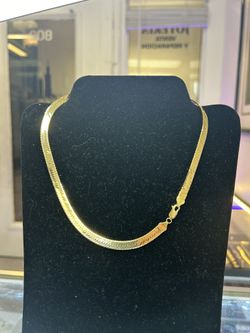 14kt Yellow Gold Herringbone Chain
