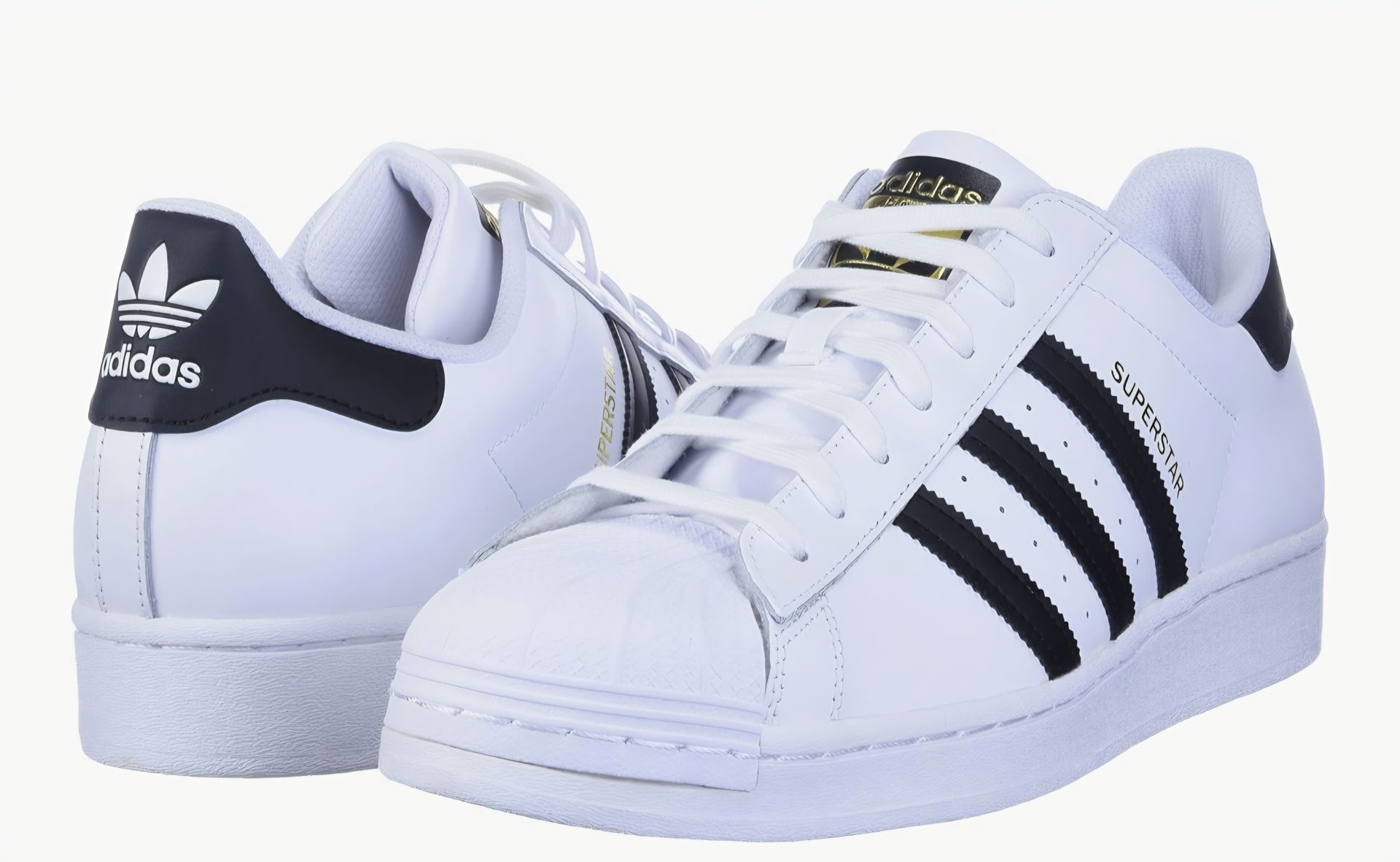 adidas Originals mens Super Star Fashion Sneaker, White/Core Black/White1, 9.5 US