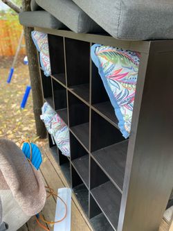 4x4 black ikea kallax shelf