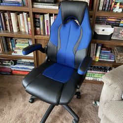Blue and Black Gaming Office Chair