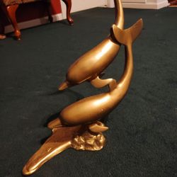 Vintage Brass Dolphins